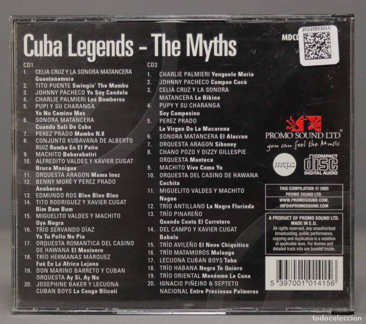 CDs de m&uacute;sica: 2 CD. Cuba Legends - The Myths - Foto 2