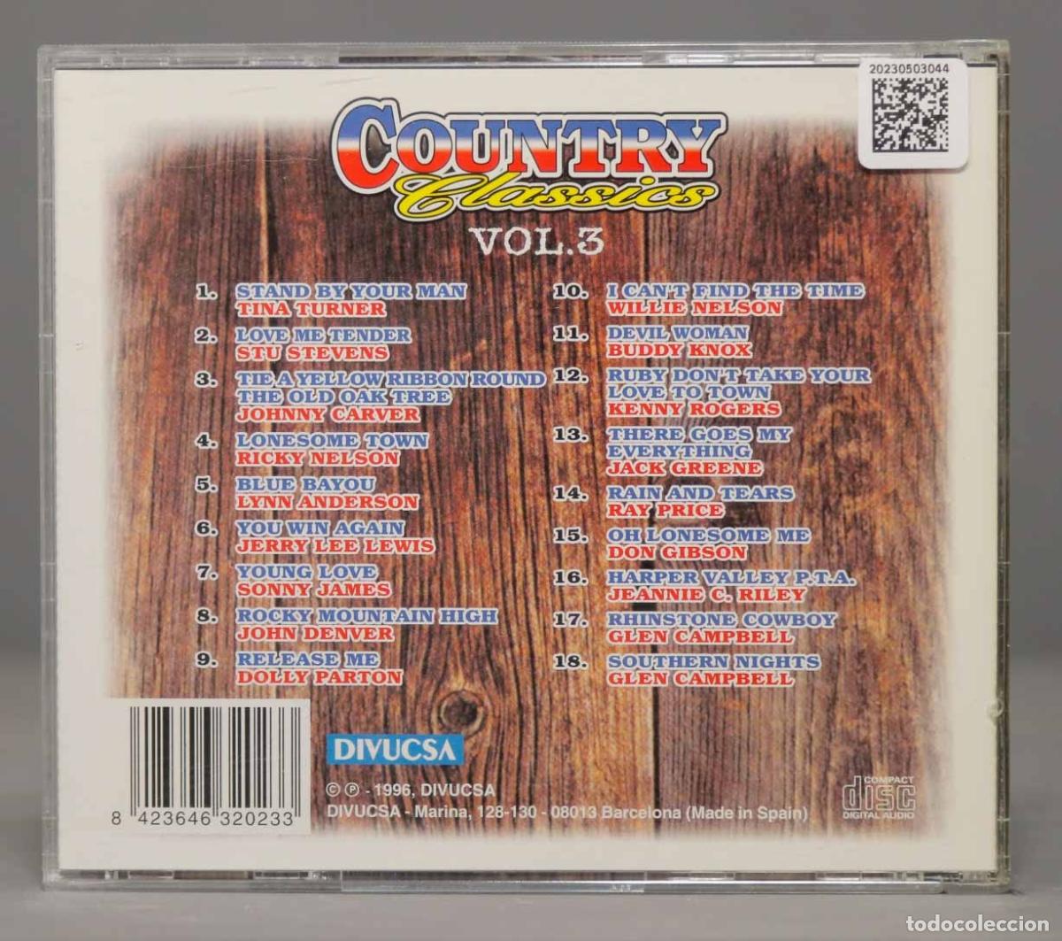 CDs de m&uacute;sica: CD. COUNTRY CLASSICS. VOL. 3 - Foto 2
