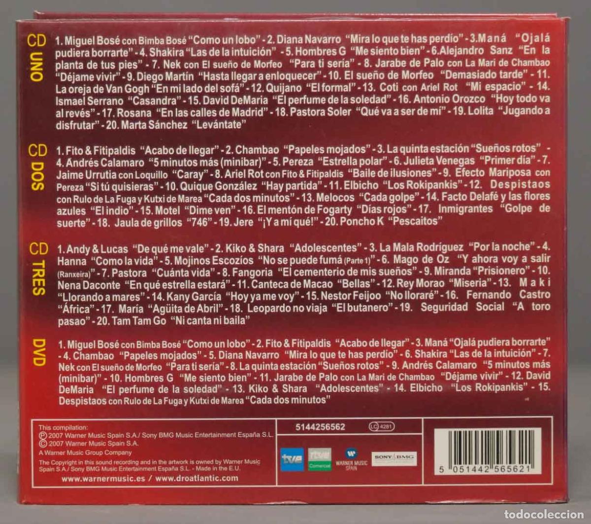 CDs de m&uacute;sica: 3 CD+DVD. Various &ndash; &Ntilde; (Los &Eacute;xitos Del A&ntilde;o) - Foto 2