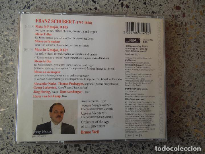 CDs de m&uacute;sica: SCHUBERT - MASSES COMPLETE - BRUNO WEIL - 4CD,S - Foto 2