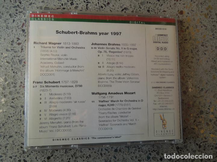 CDs de m&uacute;sica: SCHUBERT - BRAHMS YEAR 1997 - CD - Foto 3