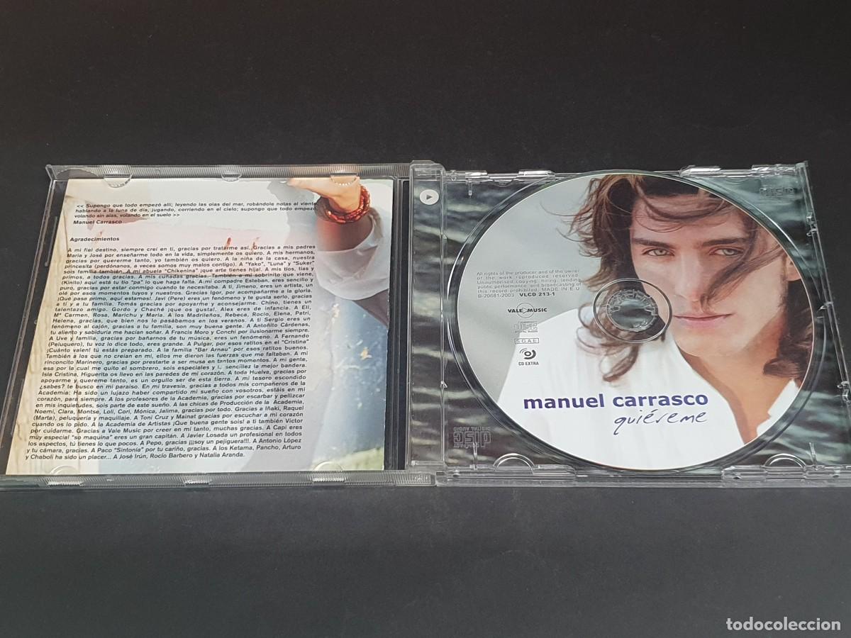 CDs de m&uacute;sica: CD MANUEL CARRASCO - QUI&Eacute;REME - 2003 - Foto 2