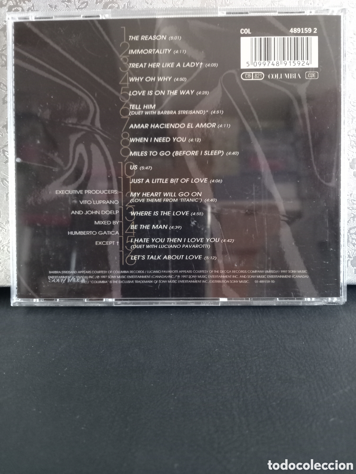 CDs de m&uacute;sica: CELINE DION &rdquo;LETS TALK ABOUT LOVE&rdquo; CD 1997 - Foto 3