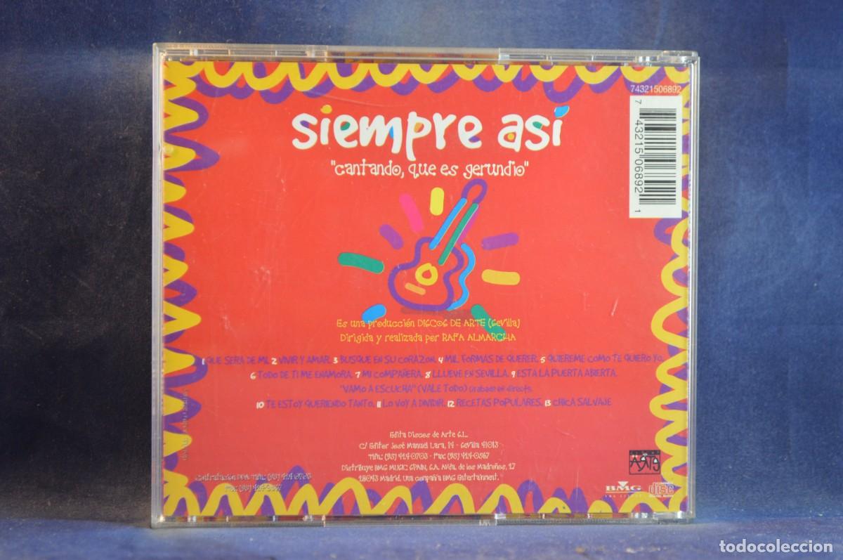 CDs de m&uacute;sica: SIEMPRE AS&Iacute; - CANTANDO, QUE ES GERUNDIO - CD - Foto 2