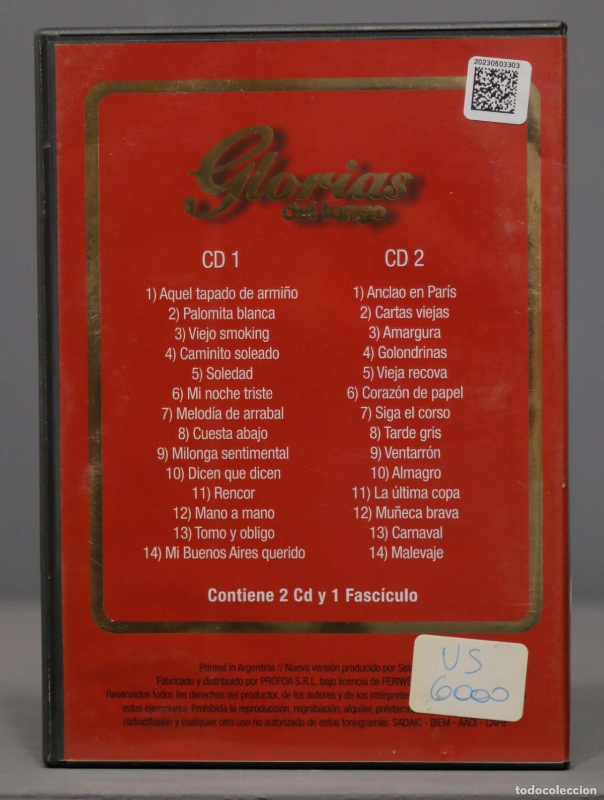 CDs de m&uacute;sica: 2 CD. Carlos Gardel- Glorias del tango - Foto 2