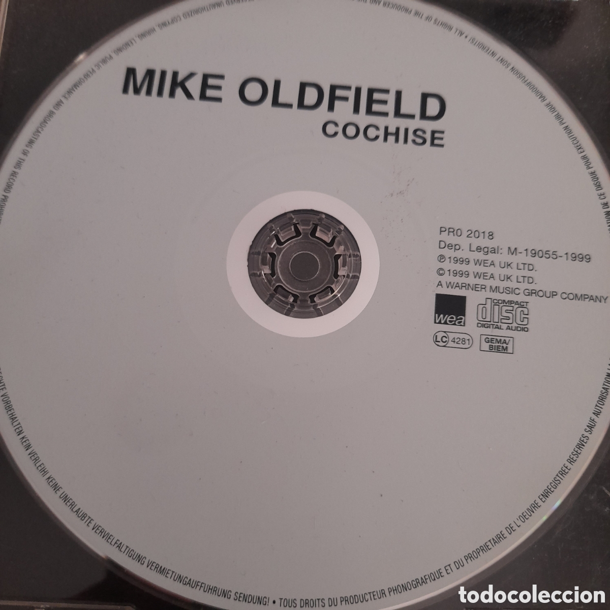 CDs de m&uacute;sica: Mike Oldfield &ndash; Cochise. 1999. CD, Single, Promo - Foto 1