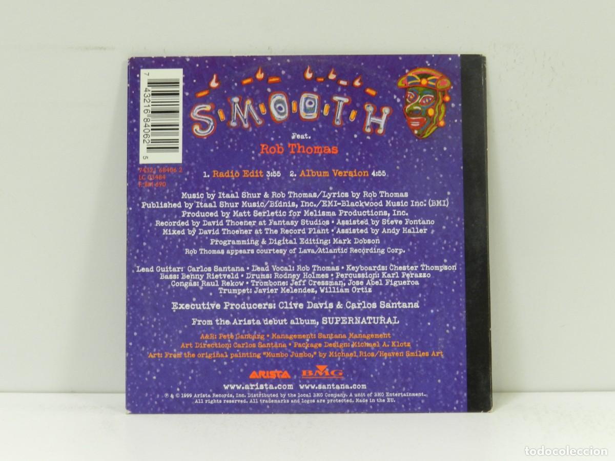 CDs de m&uacute;sica: DISCO CD. Santana Feat. Rob Thomas &ndash; Smooth. COMPACT DISC. - Foto 2