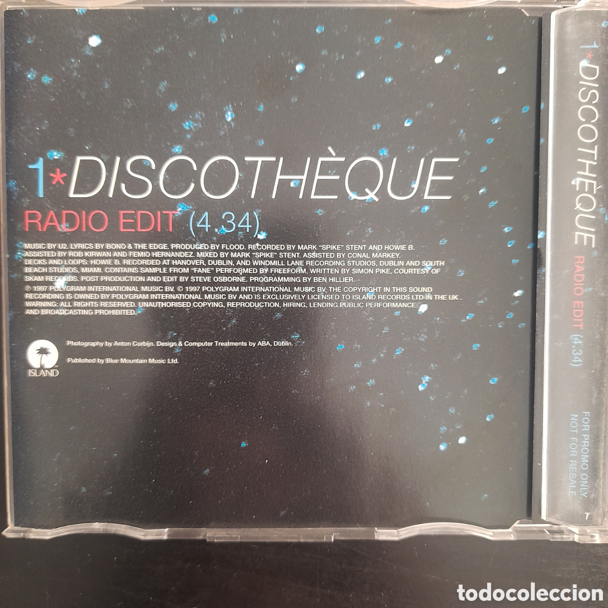 CDs de m&uacute;sica: U2 &ndash; Discoth&egrave;que. 1997. CD, Single, Promo - Foto 2