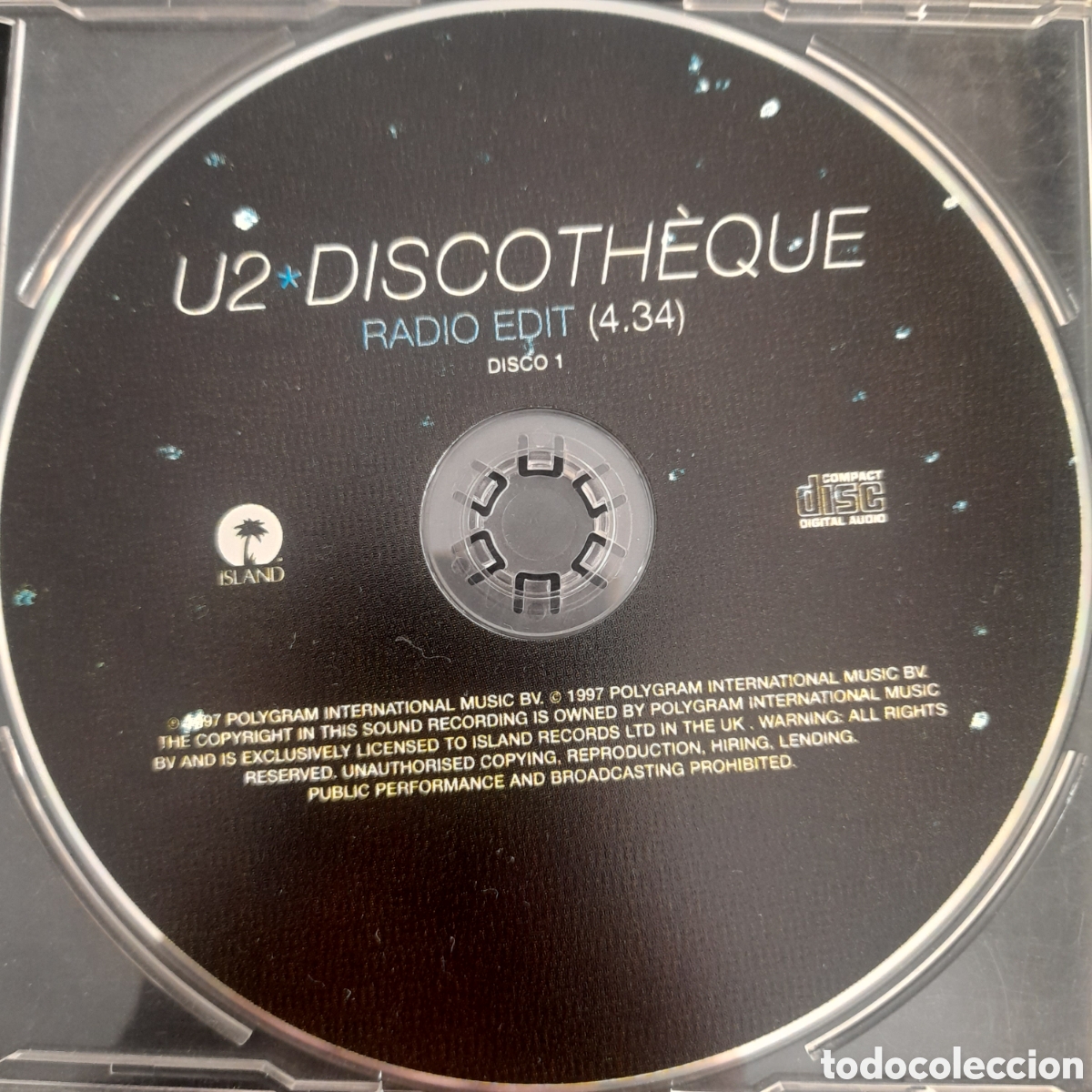 CDs de m&uacute;sica: U2 &ndash; Discoth&egrave;que. 1997. CD, Single, Promo - Foto 3