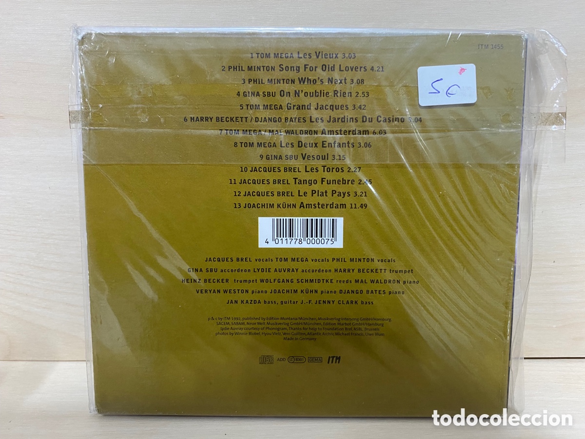 CDs de m&uacute;sica: Various - Jacques Brel (CD, Album) - Foto 2