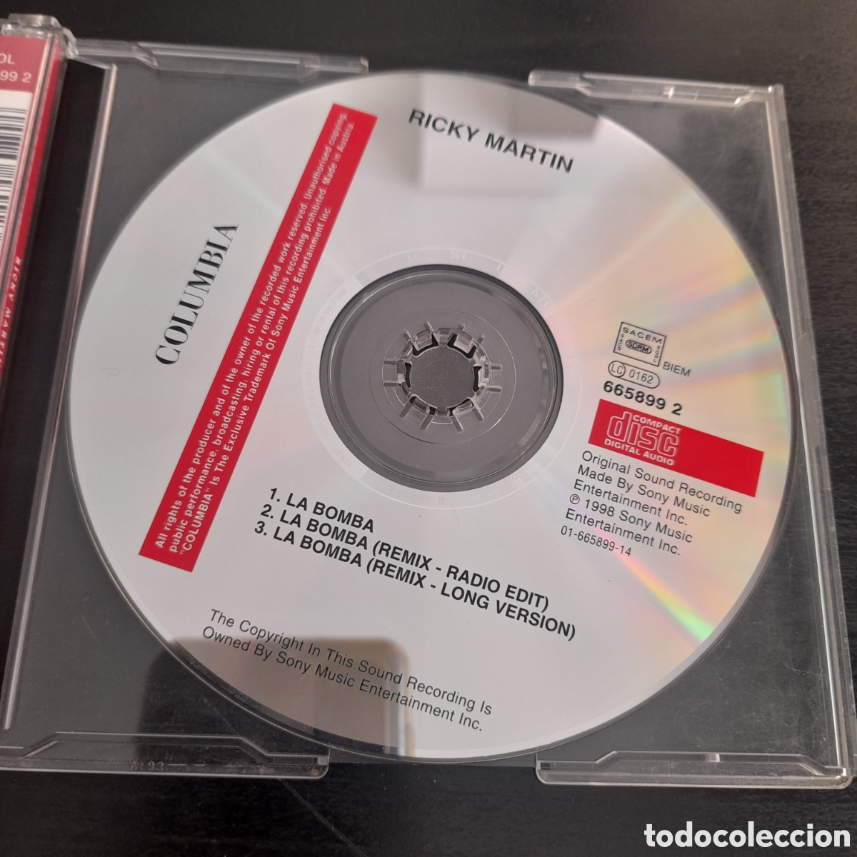 CDs de m&uacute;sica: Ricky Martin &ndash; La Bomba. 1998. CD, Maxi-Single - Foto 3