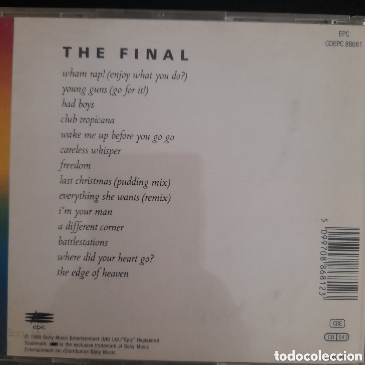 CDs de m&uacute;sica: Wham! &ndash; The Final. CD, Compilation, Reissue - Foto 6