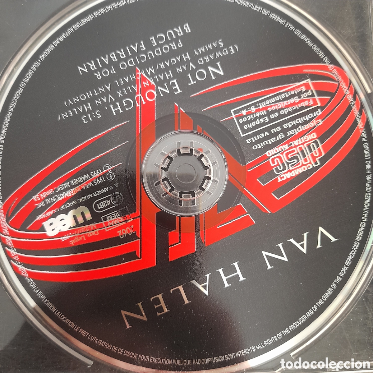 CDs de m&uacute;sica: Van Halen &ndash; Not Enough. 1995. CD, Single, Promo - Foto 3