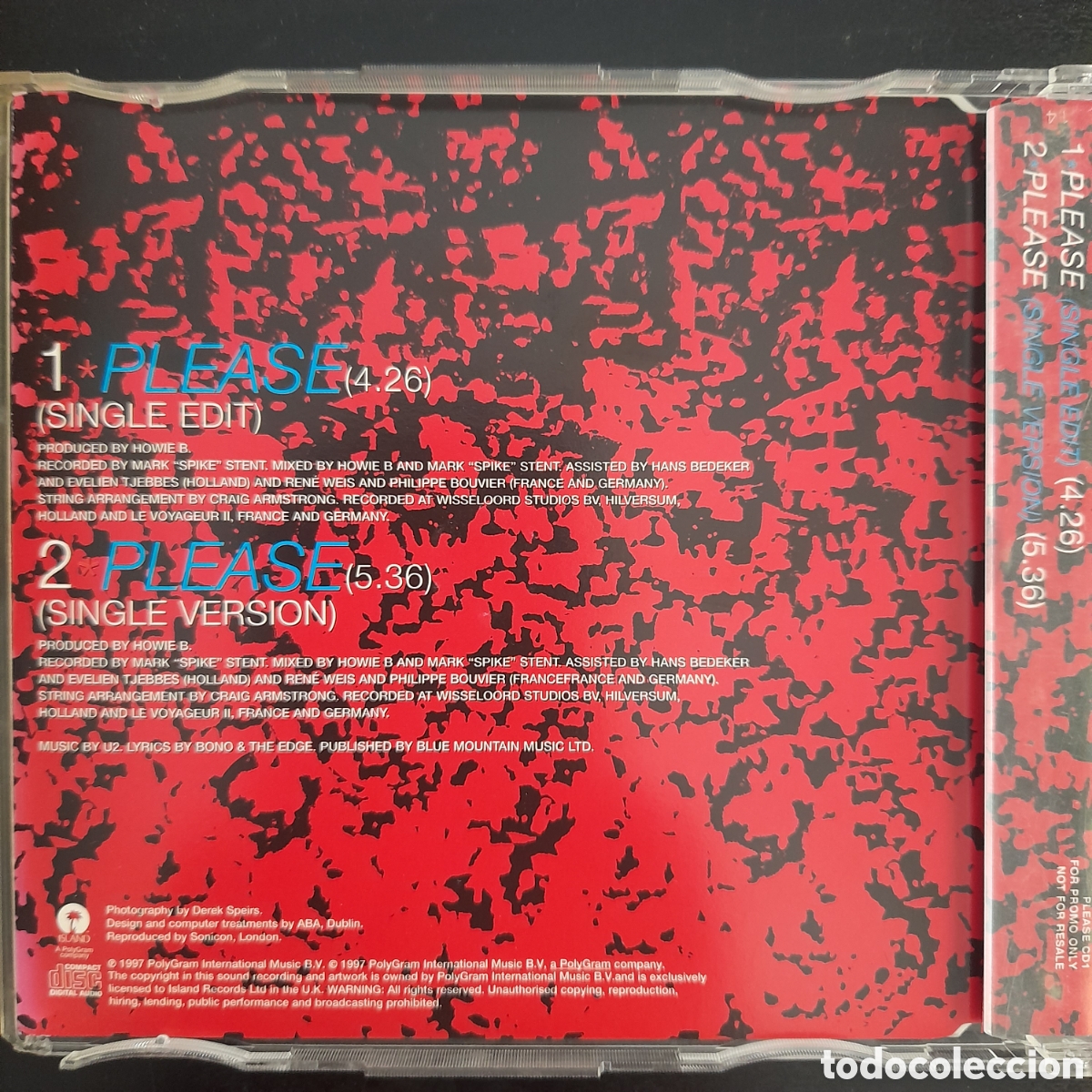 CDs de m&uacute;sica: U2 &ndash; Please. 1997, UK. CD, Single, Promo - Foto 2