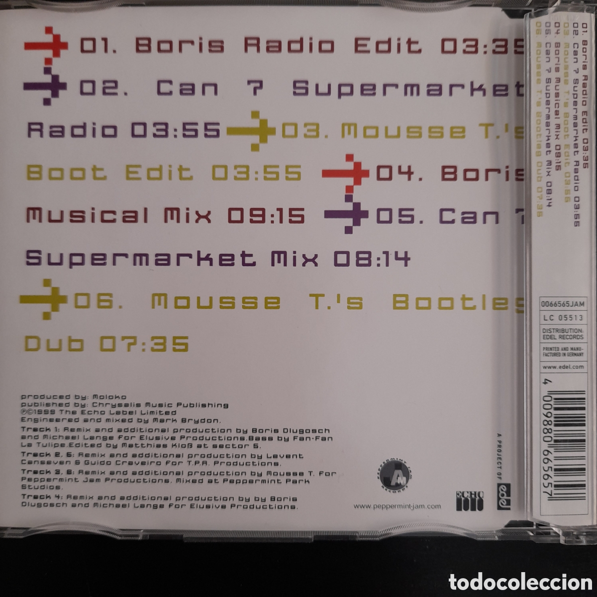 CDs de m&uacute;sica: Moloko &ndash; Sing It Back. 1999, Alemania. CD, Maxi-Single - Foto 2