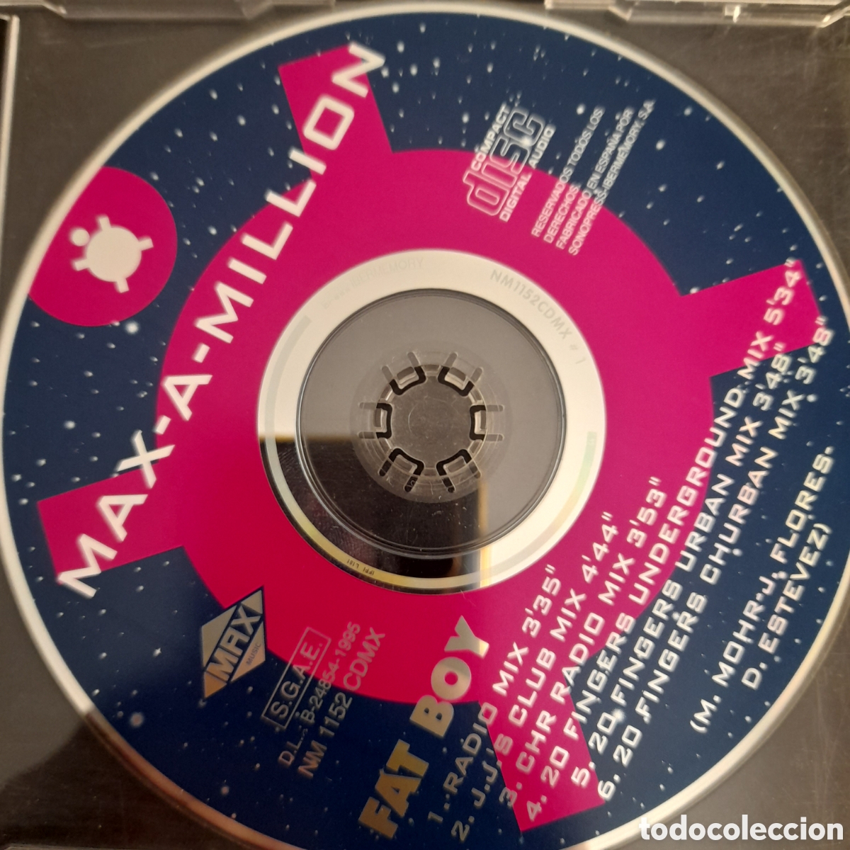 CDs de m&uacute;sica: Max-A-Million &ndash; Fat Boy. 1995. CD, Maxi-Single - Foto 3