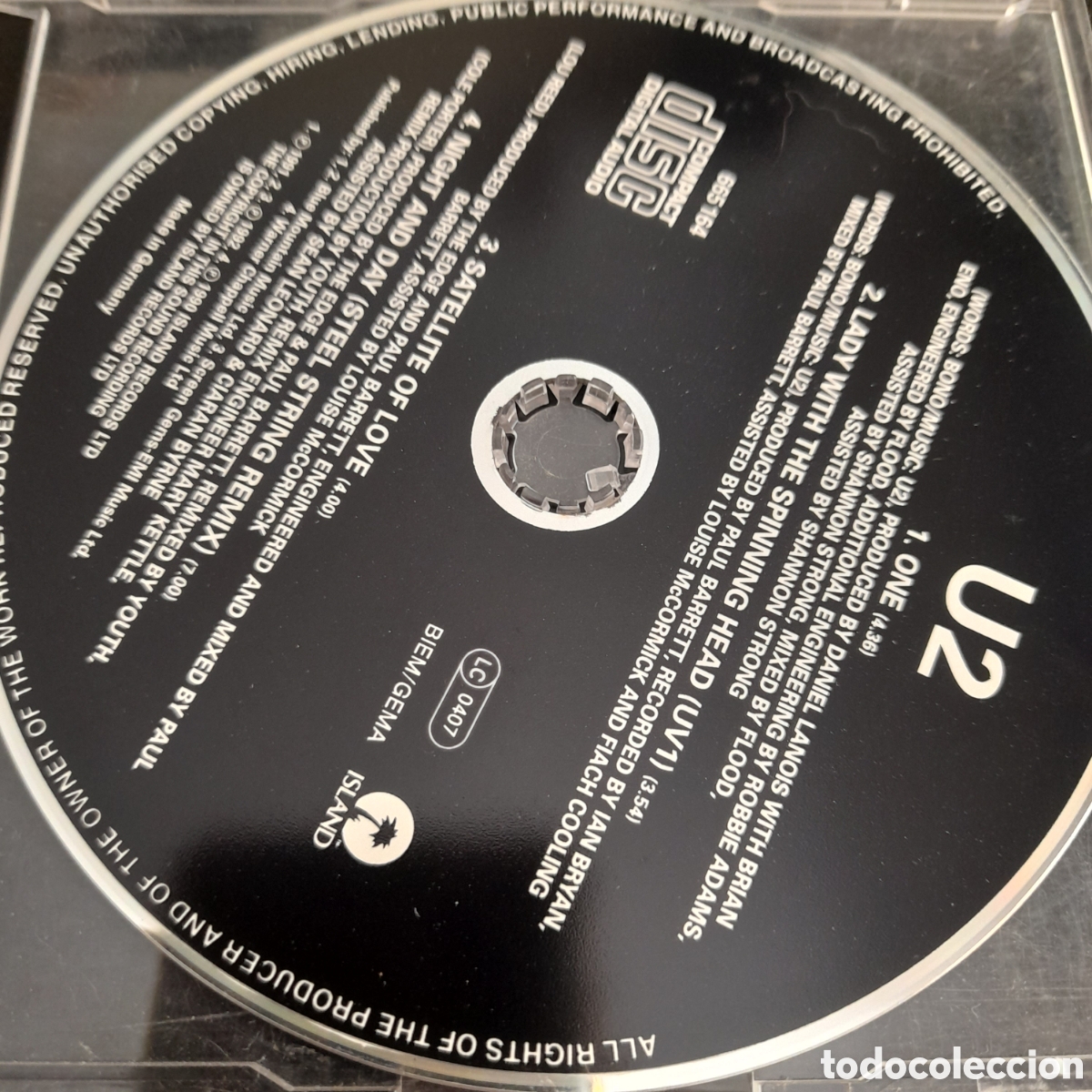 CDs de m&uacute;sica: U2 &ndash; One. 1992.CD, Single - Foto 3