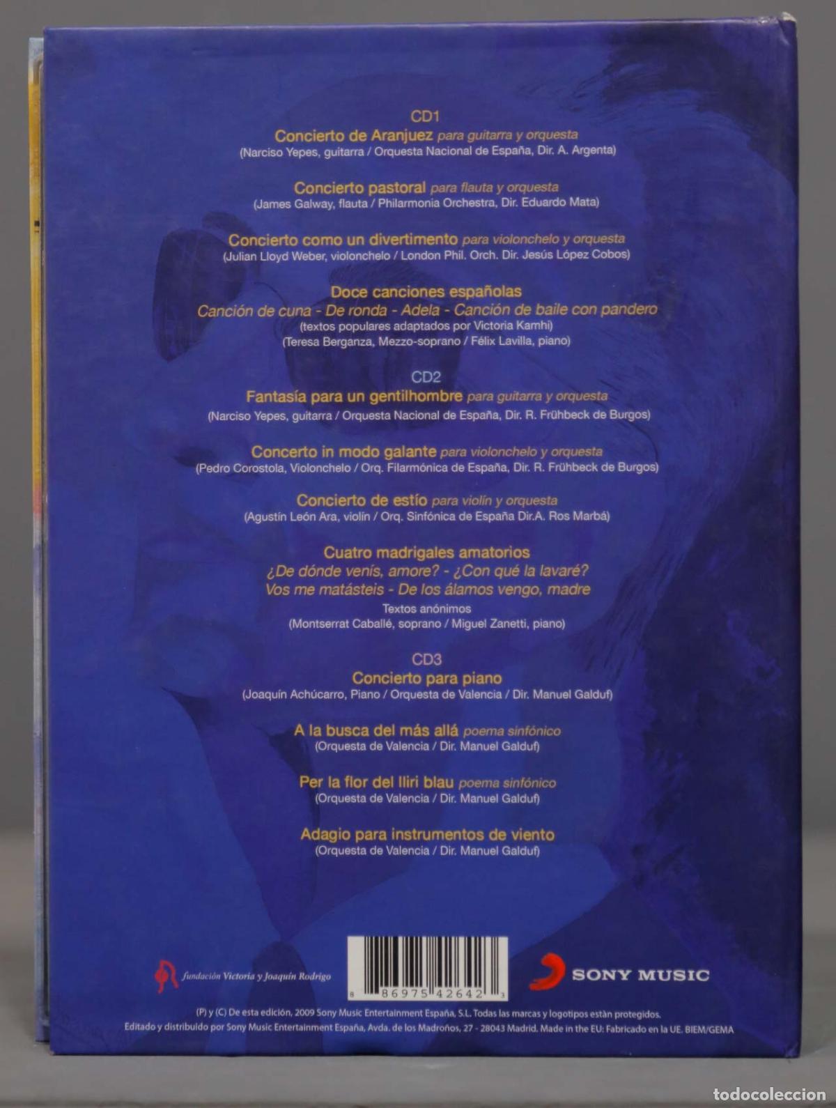 CDs de m&uacute;sica: 3 CD. JOAQUIN RODRIGO La Obra de un Genio - Foto 2