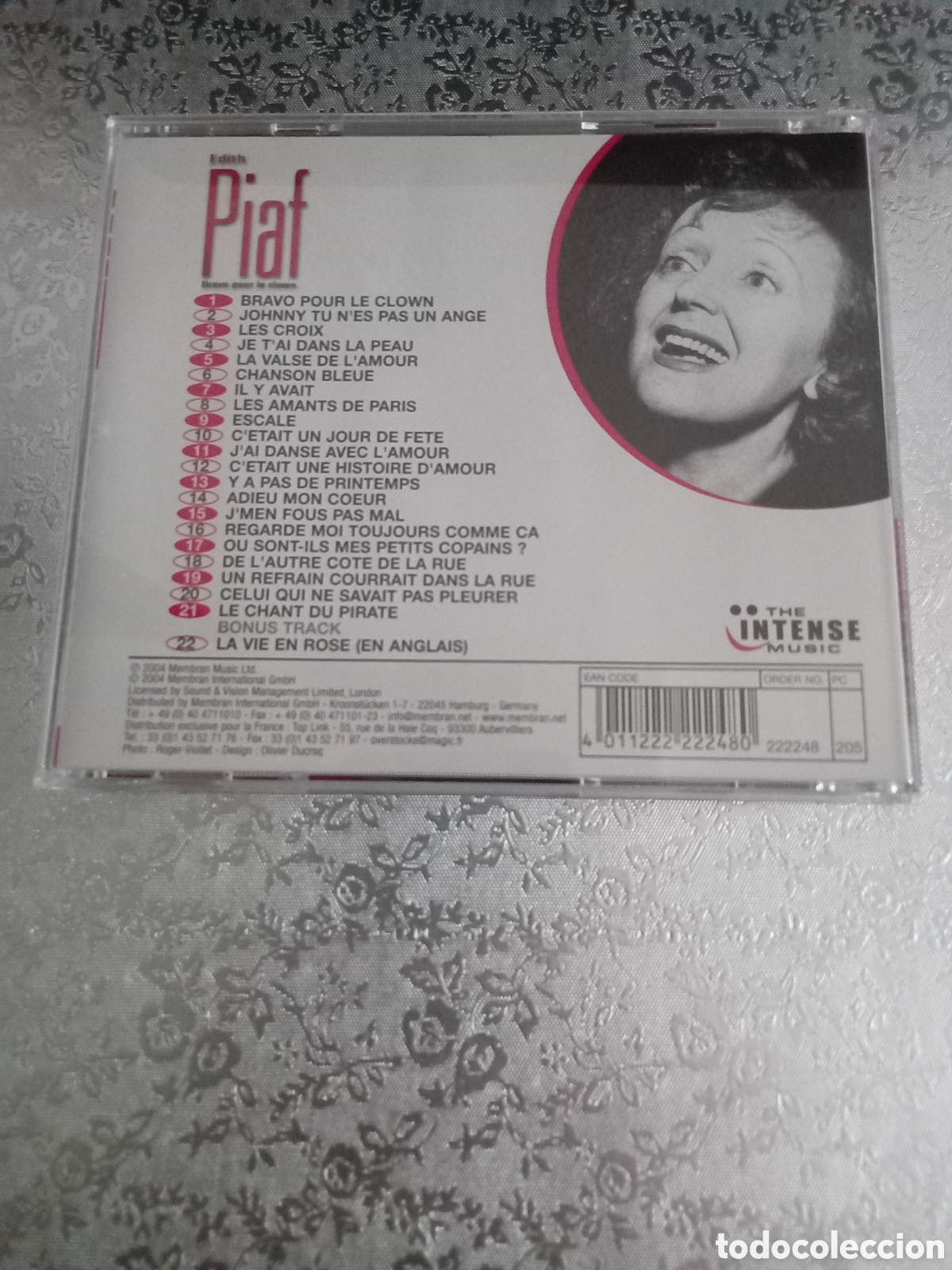 CDs de m&uacute;sica: EDITH PIAF &rdquo;BRAVO POUR LE CLOWN&rdquo; CD 2004 - Foto 3