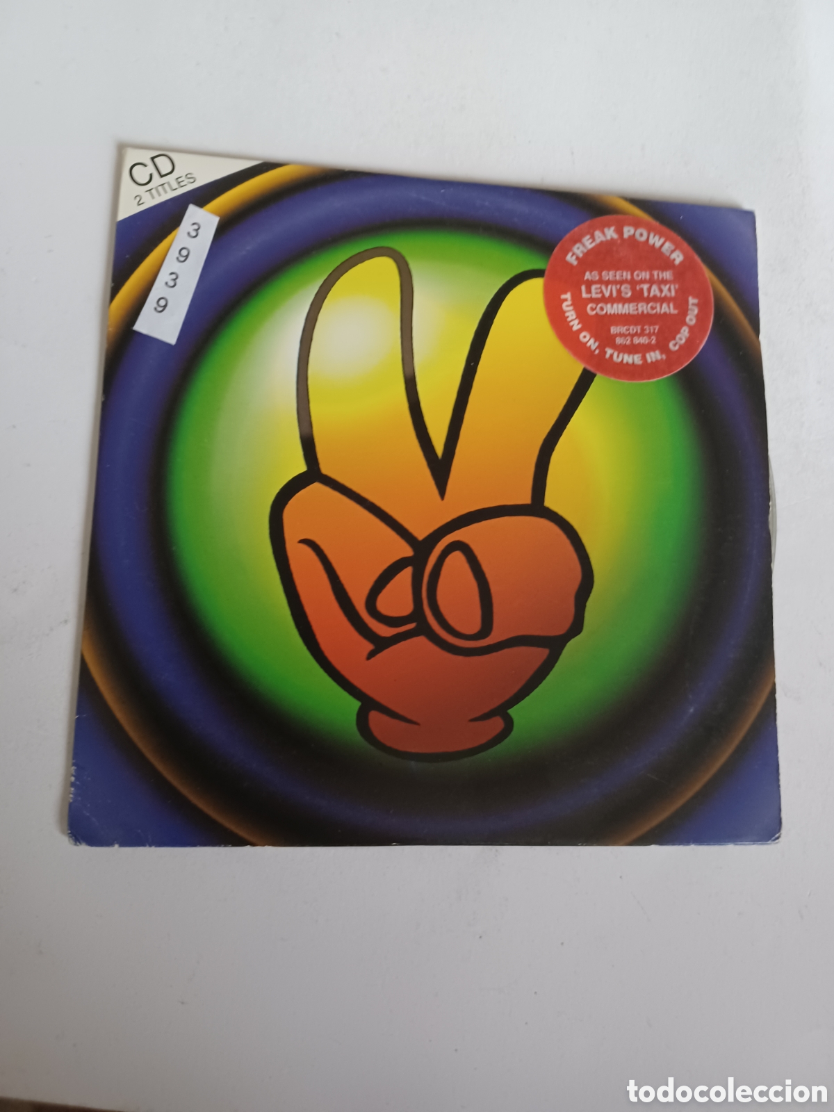 Music CDs: CTN 3939 freak power -CD single FUNDA CARTON single SEGUNDAMANO