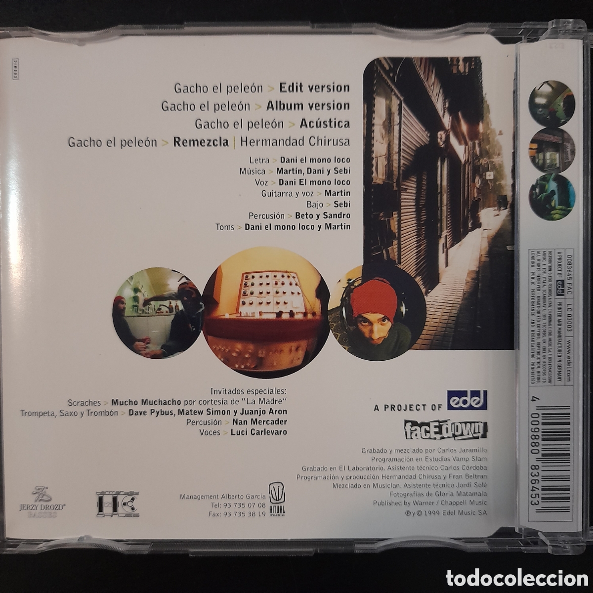 CDs de m&uacute;sica: Macaco &ndash; Gacho El Pele&oacute;n. 1999. CD, Maxi-Single - Foto 2