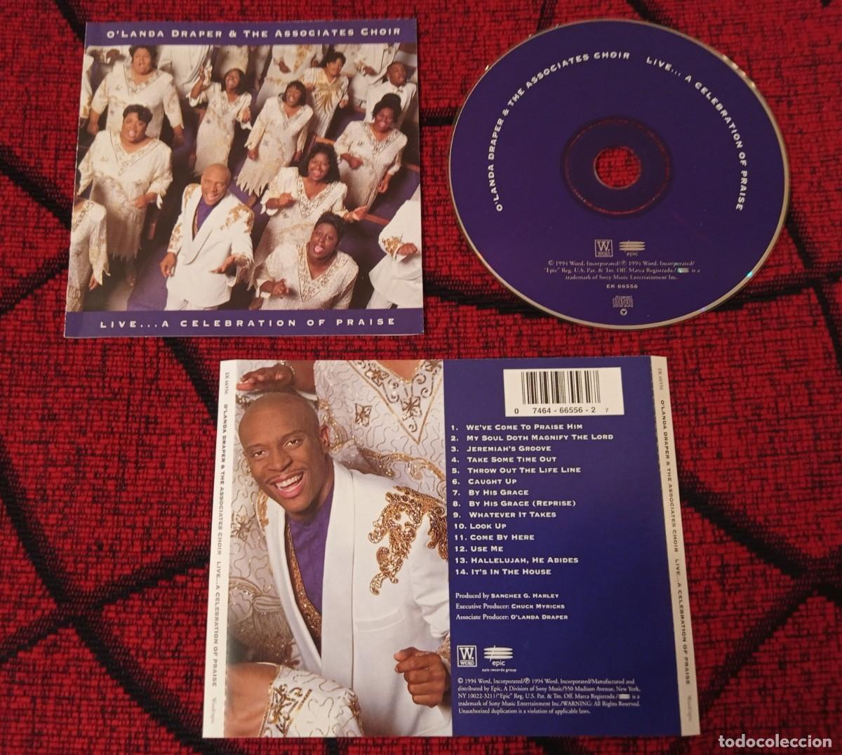 CDs de m&uacute;sica: O'LANDA DRAPER & THE ASSOCIATES CHOIR **Live...A Celebration Of Praise** 1994 CD ORIGINAL USA