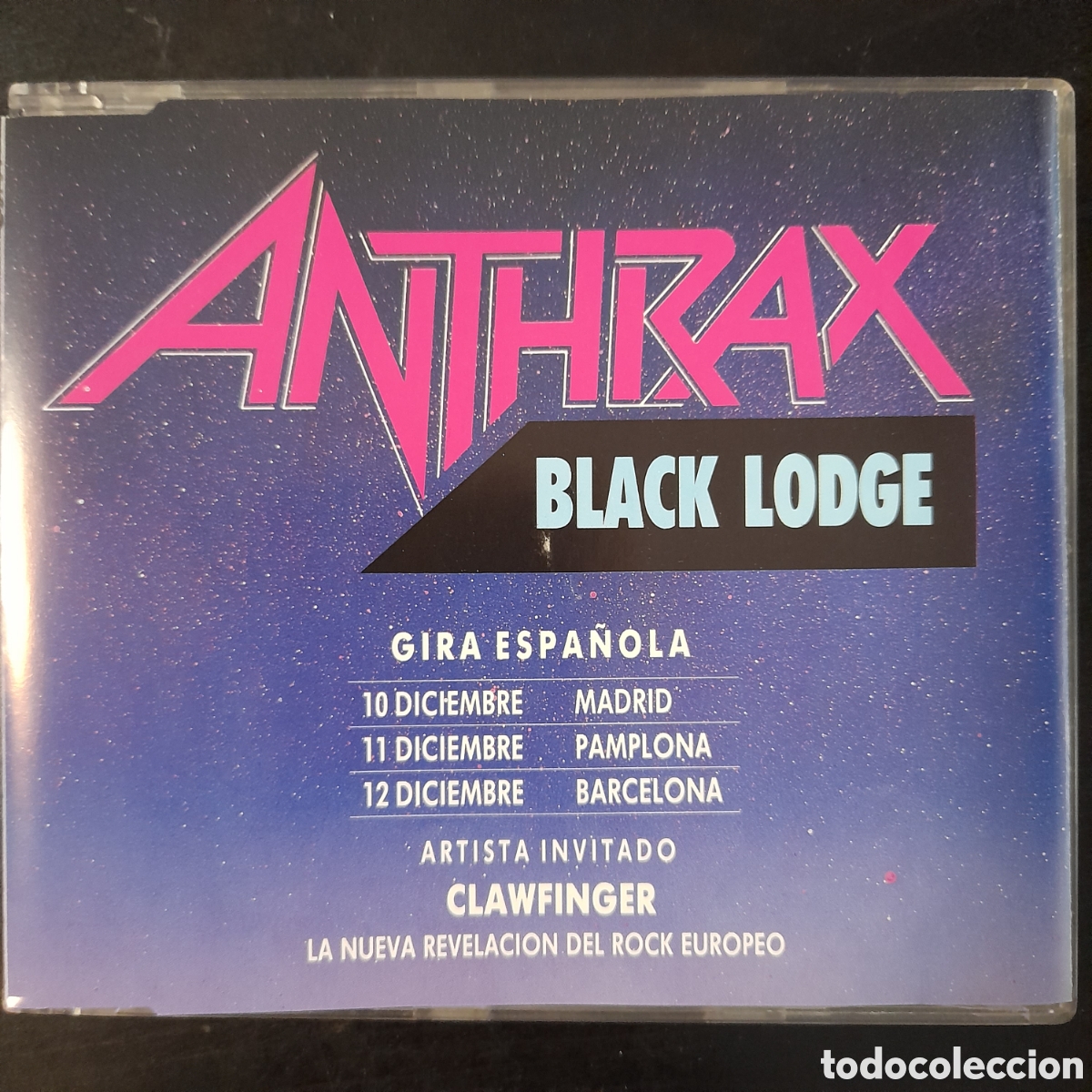 CDs de m&uacute;sica: Anthrax &ndash; Black Lodge. 1993. CD, Single, Promo - Foto 1