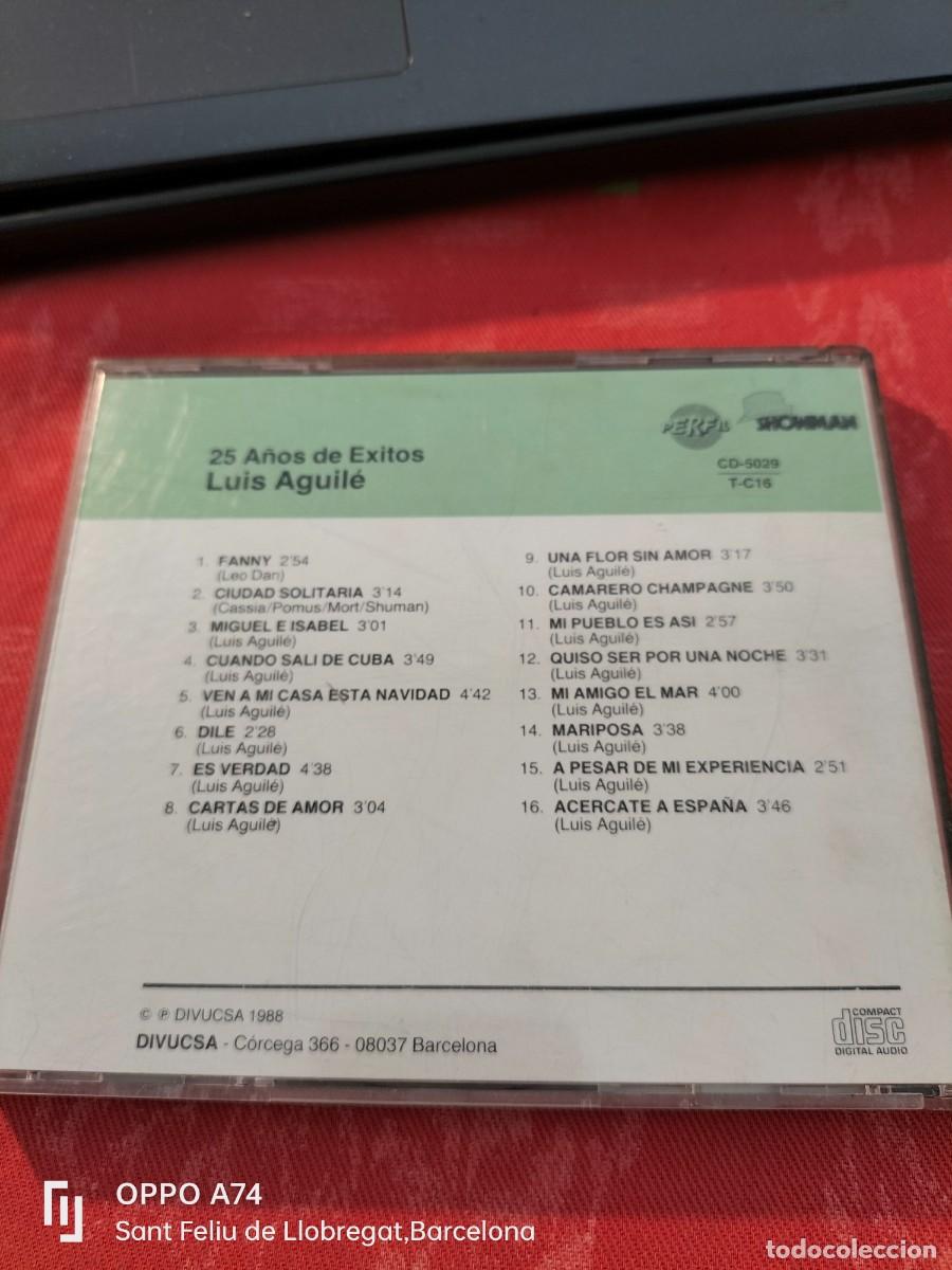 CDs de m&uacute;sica: RAR CD. LUIS AGUIL&Eacute;. 25 A&Ntilde;OS DE &Eacute;XITOS - Foto 3