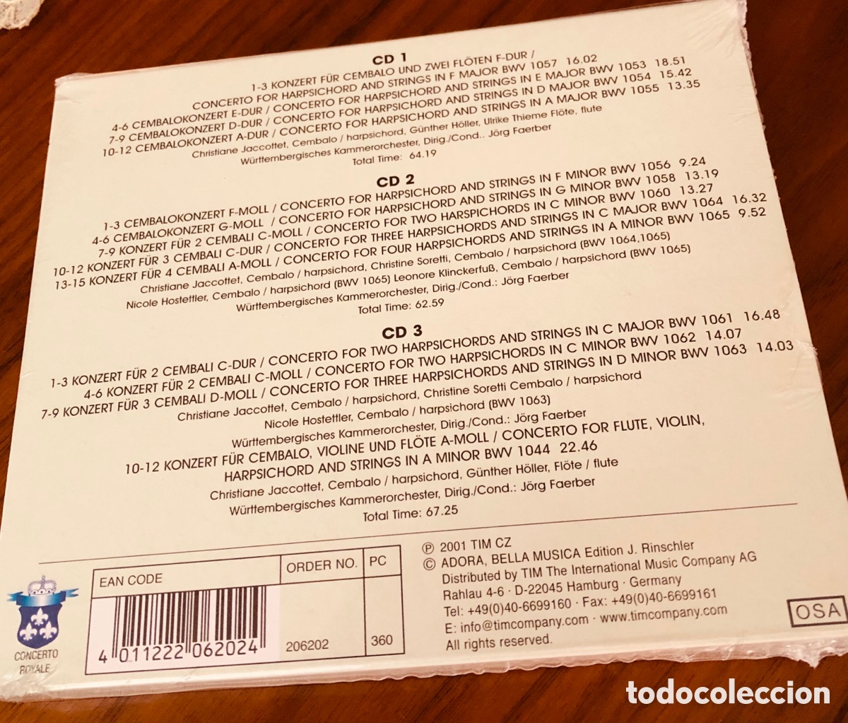 CDs de m&uacute;sica: Bach - Conciertos para clave - 3 CDs - Foto 2