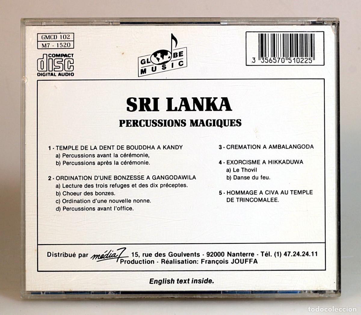 CDs de m&uacute;sica: CD SRI LANKA Percussions magiques - Foto 2