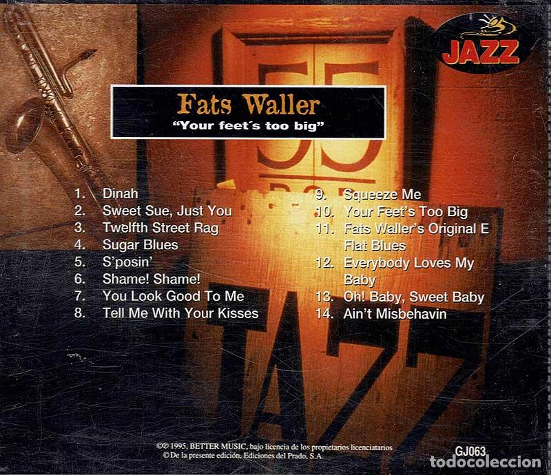 CDs de m&uacute;sica: Fats Waller - Your feets too big. CD - Foto 2