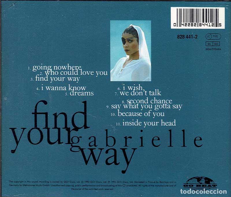 CDs de m&uacute;sica: Gabrielle - Find Your Way. CD - Foto 2