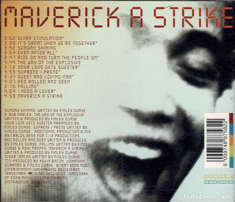 CDs de m&uacute;sica: Finley Quaye - Maverick A Strike. CD - Foto 2