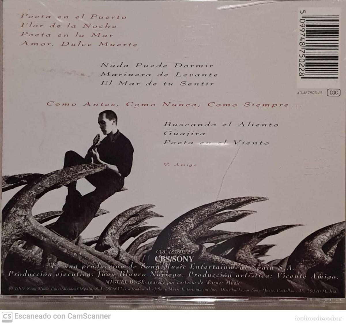 CDs de m&uacute;sica: Vicente Amigo &lrm;&ndash; Poeta - Foto 2