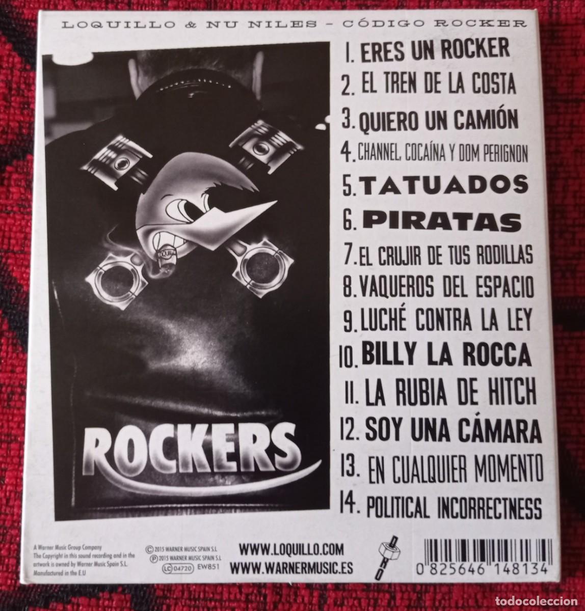 CDs de m&uacute;sica: LOQUILLO & NU-NILES ** Codigo Rocker ** CD ORIGINAL 2015 - Foto 2
