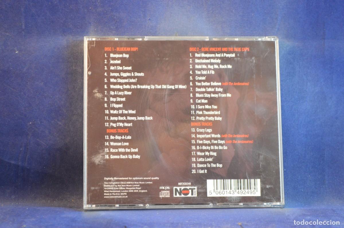 CDs de m&uacute;sica: GENE VINCENT &ndash; BE-BOP-A-LULA - 2 CD - Foto 2