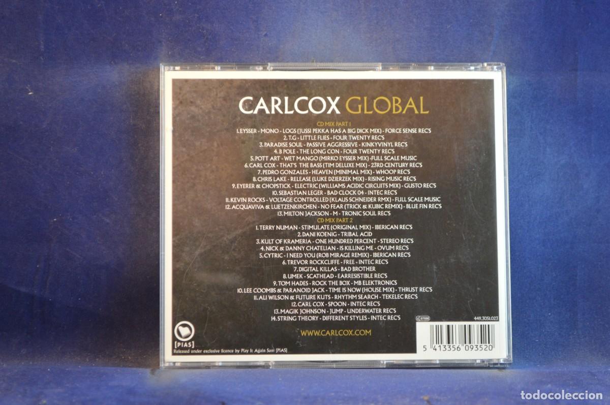 CDs de m&uacute;sica: CARL COX &ndash; GLOBAL - 2 CD - Foto 2