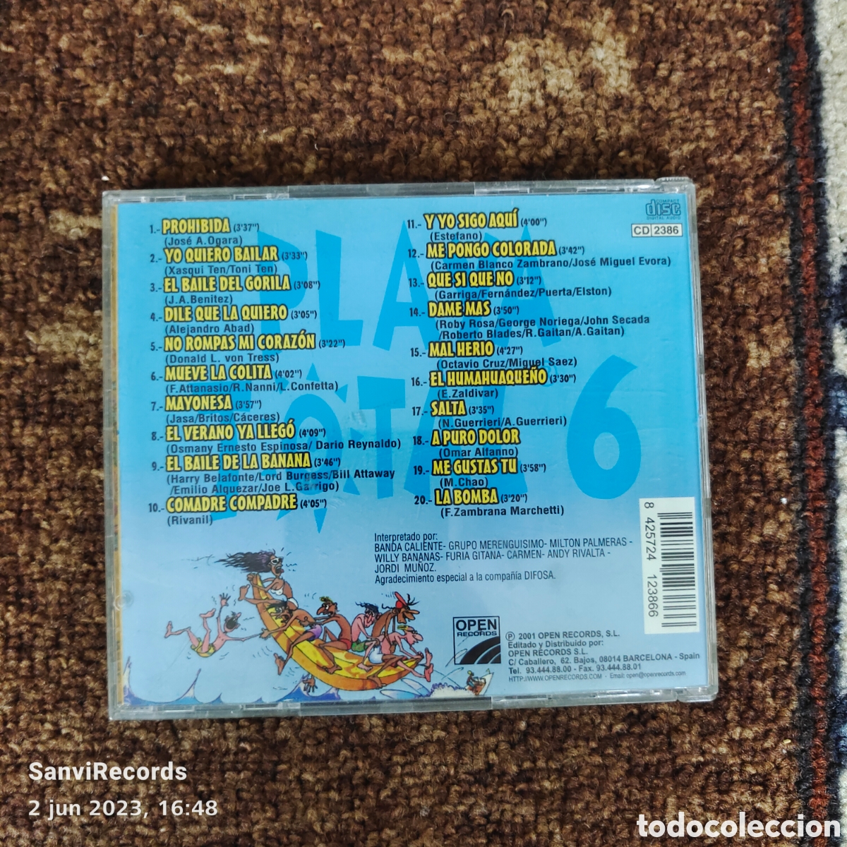 CDs de m&uacute;sica: CD PLAYA TOTAL 6 - Foto 2