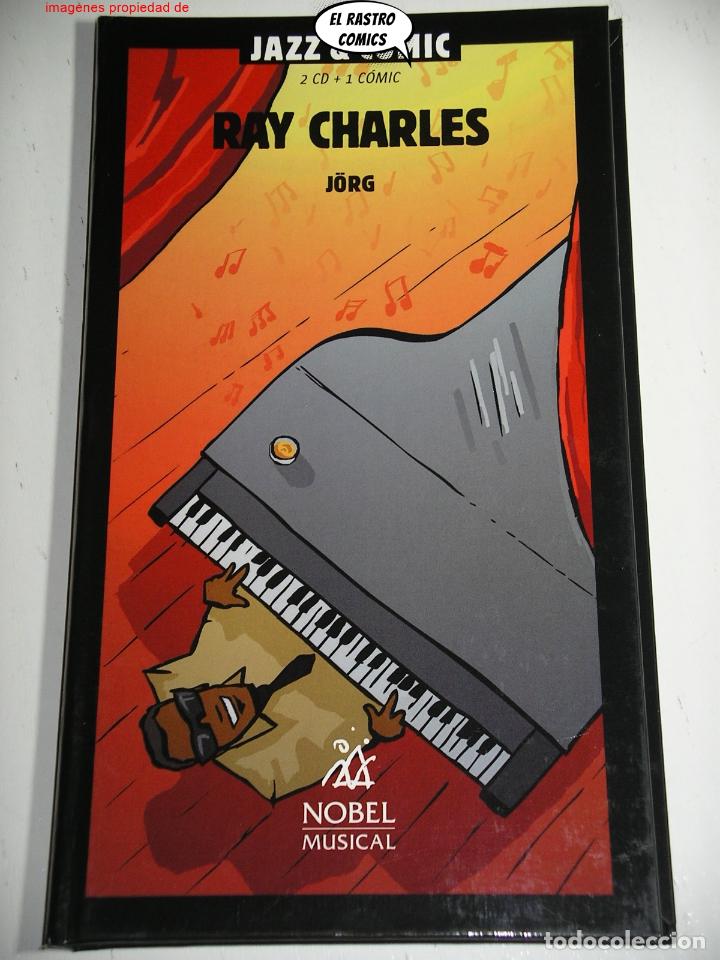 CDs de m&uacute;sica: Jazz & Comic, Ray Charles, Jorg, con 2 CD + comic, ed. Nobel, D10 - Foto 1