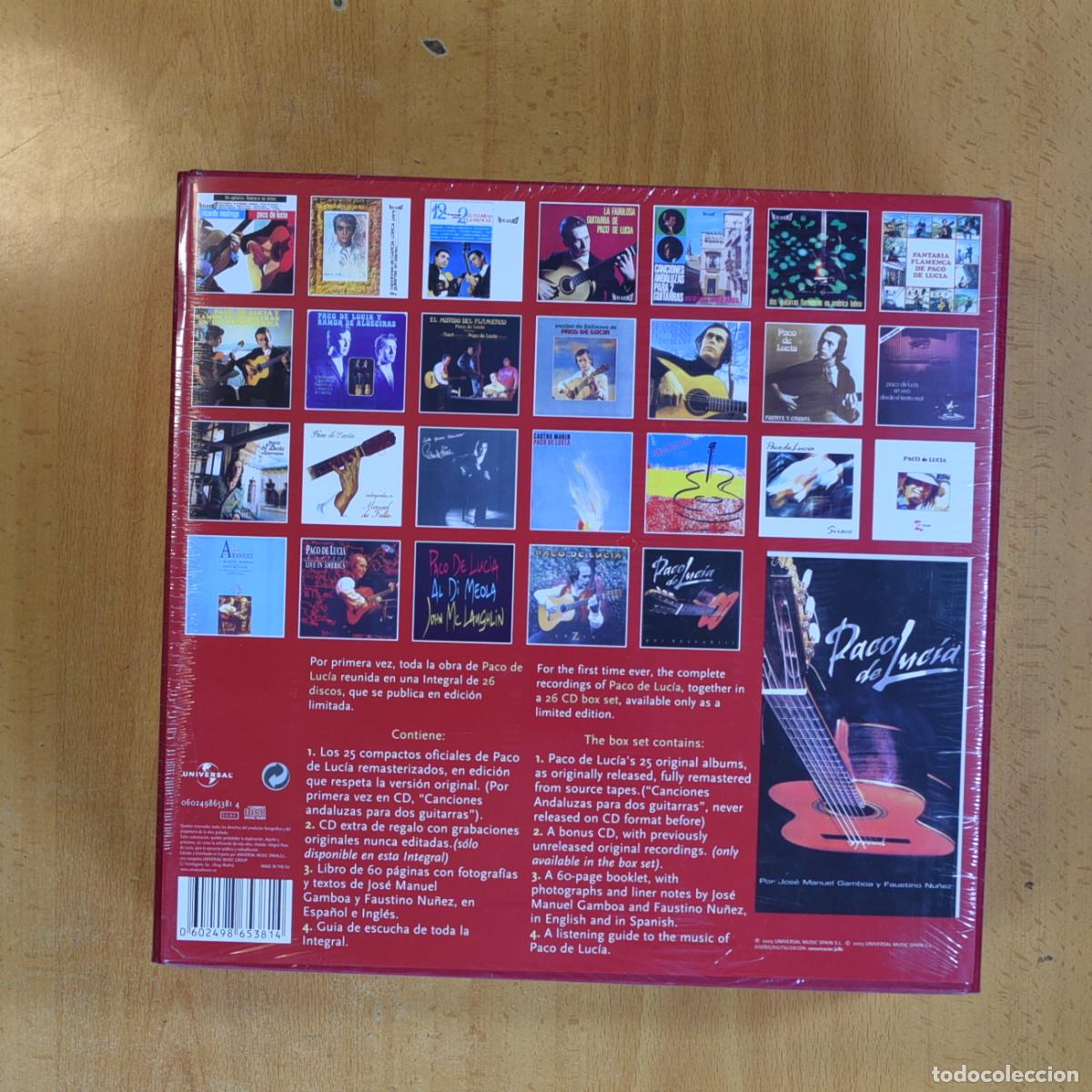 CDs de m&uacute;sica: PACO DE LUCIA - INTEGRAL - BOX 26 CD - Foto 2