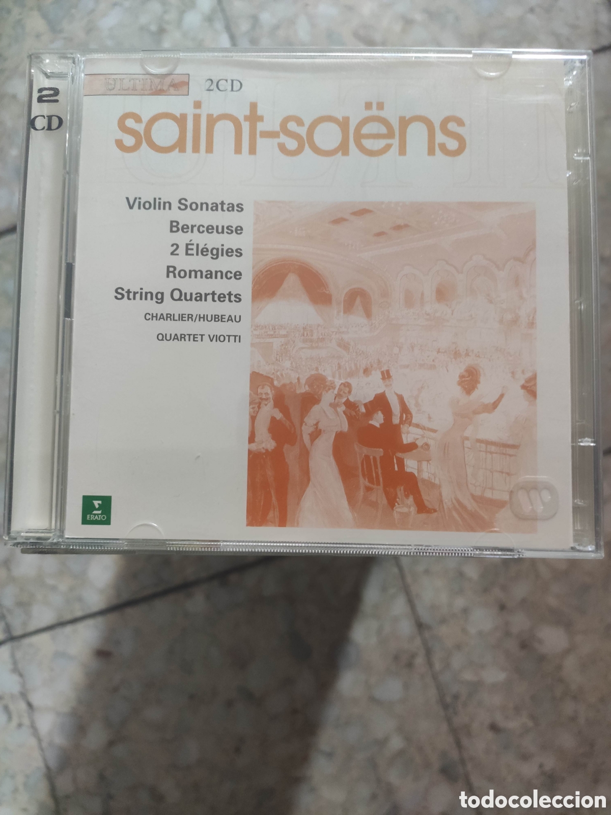 CDs de m&uacute;sica: CD SAINT SAENS VIOLIN SONATAS. STRING QUARTET. CHARLIER, HUBEAU. 2CD - Foto 1