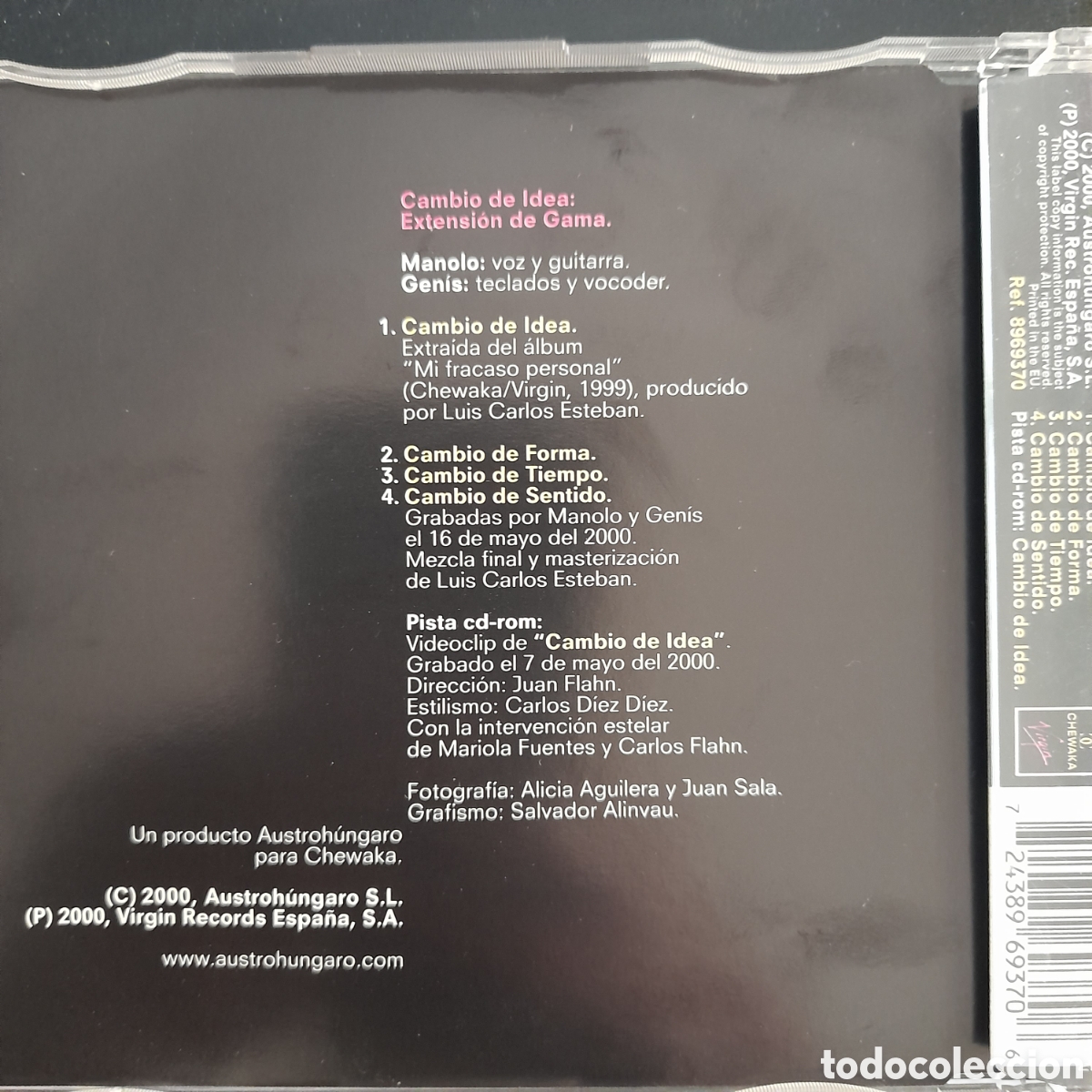 CDs de m&uacute;sica: Astrud &ndash; Cambio De Idea (EP). 2000 - Foto 2