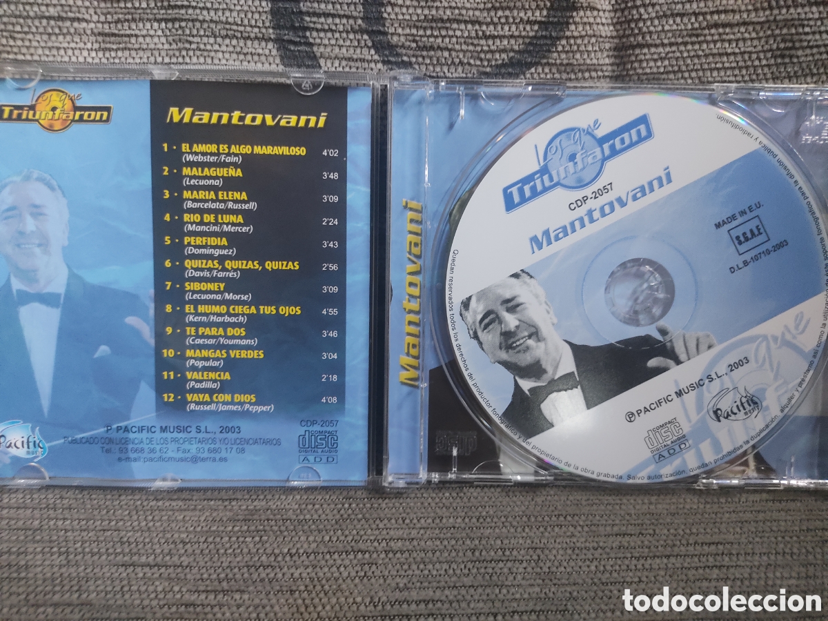 CDs de m&uacute;sica: Los que triunfaron - Mantovani - Foto 3