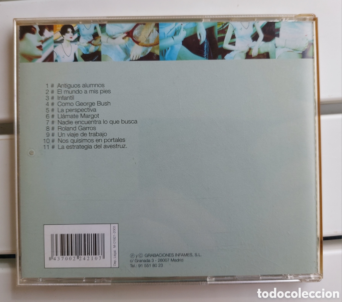 CDs de m&uacute;sica: Javier de Torres CD Roland Garros. Pop - Foto 2