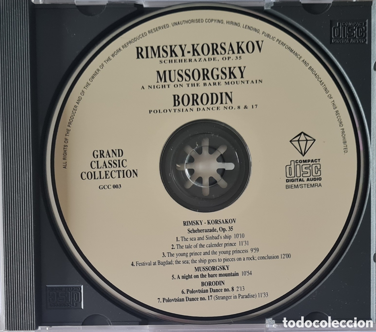 CDs de m&uacute;sica: CD - RIMSKY-KORSAKOV, MUSSORGSKY, BORODIN - Foto 2