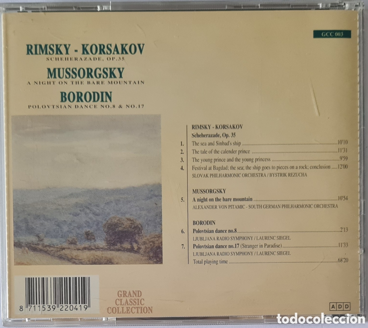 CDs de m&uacute;sica: CD - RIMSKY-KORSAKOV, MUSSORGSKY, BORODIN - Foto 3