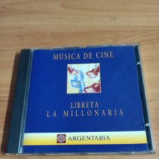 CDs de Música: MÚSICA DE CINE - LIBRETA LA MILLONARIA ARGENTARIA