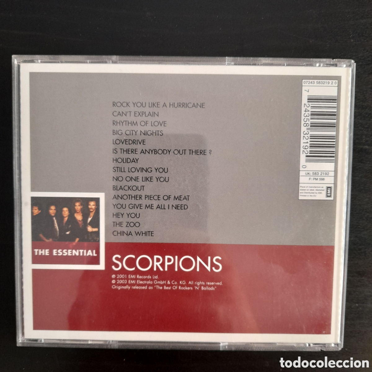 CDs de m&uacute;sica: Scorpions &ndash; The Essential CD, Compilation 2003 Europa - Foto 2