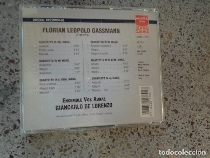 CDs de m&uacute;sica: FLORIAN LEOPOLD GASSMANN - STRING QUARTETS - GIANCARLO LORENZO - CD - Foto 2