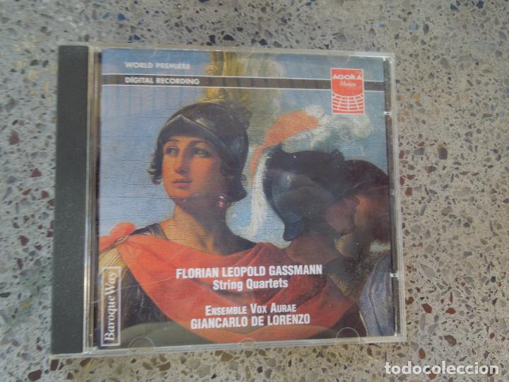 CDs de m&uacute;sica: FLORIAN LEOPOLD GASSMANN - STRING QUARTETS - GIANCARLO LORENZO - CD - Foto 1